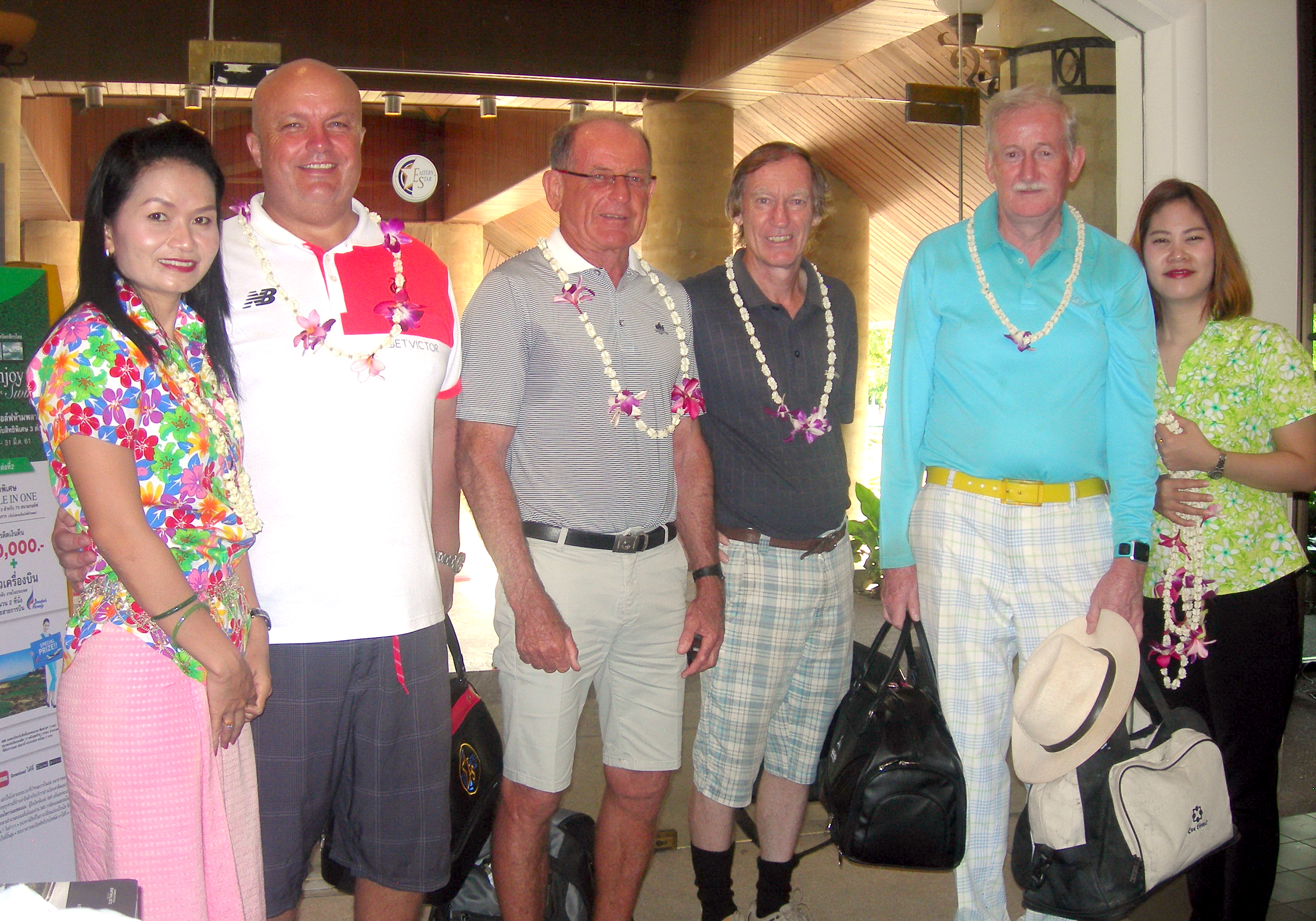 Dave, Paddy, Jon and Sam enjoy a Sonkran welcome at Eastern Star.