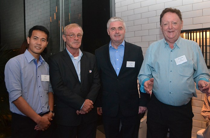 Pasit Foobunma, director and webmaster at SATCC, Steve Devereux, Paul Scales, President Irish – Thai Chamber, and Allan Riddell, Consultant to the Board at SATCC.