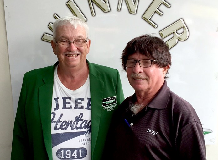 Garry Hookey (left) with John Anderson.