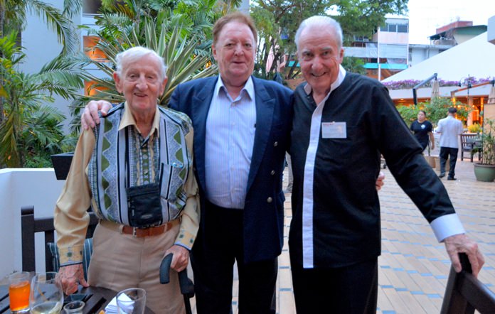 (L to R) Archie Dunlop B.E.M., Allan Riddell, Counselor to the Board of the SATCC, and Dr. Iain Corness.