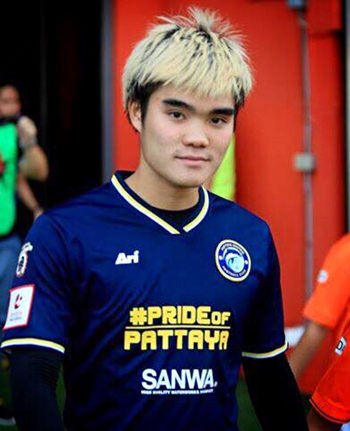 Pattaya United’s Peeradol Chamratsamee has been called up to the national squad. (Photo courtesy Pattaya United)