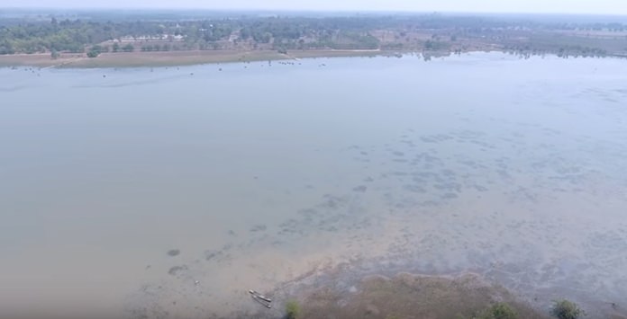 An aerial view of the Nong Nontai area where the ‘Lake of Love’ will be built.