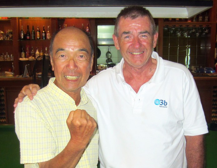 Mashi Kaneta (left) with Colm O’Donovan.