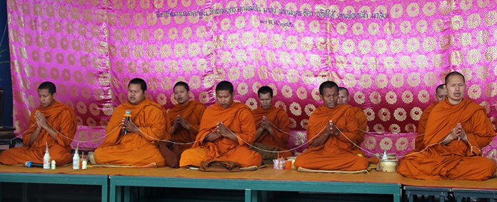 The nine Buddhist monks.