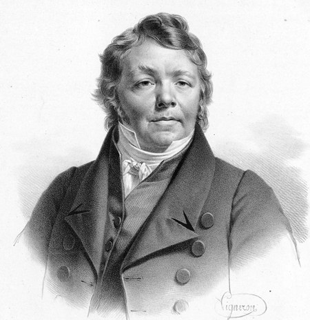 Johann Nepomuk Hummel in 1820. (Engraving by Pierre Roche Vigneron)