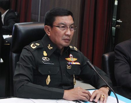 Maj. Gen. Popanan Luengpanuwat says the military wants companies operating at or near Bali Hai Pier to shut down for two days in November so it can stage its international fleet show.
