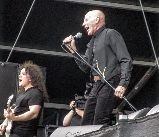 UFO’s Phil Mogg and Vinnie Moore command the stage.