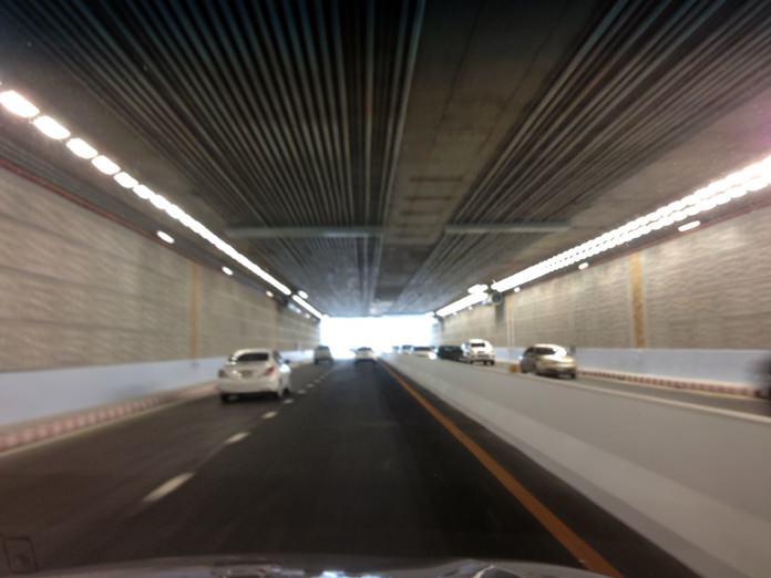 The Central Road bypass tunnel is finally open.