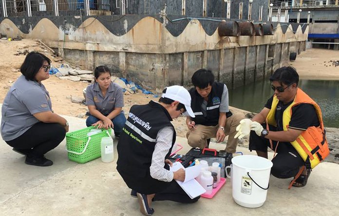 Water samples showed Pattaya Bay was 70 percent over the threshold for water that is considered safe to swim in.