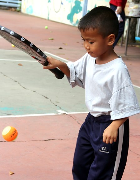 Anyone for tennis? It’s never too young to start playing the game.