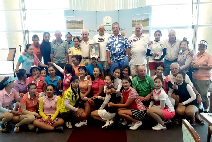 Khao Kheow caddies pose with Tara Court Golf organizers at the conclusion of the 5th annual Jaa Memorial Cup.
