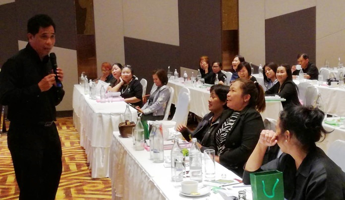 Small business owners learned how to improve their products and upgrade their financial management at a seminar in Pattaya.