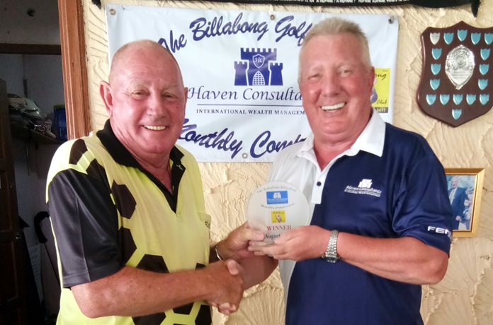 Bob Philp (left) with Brian Chapman.