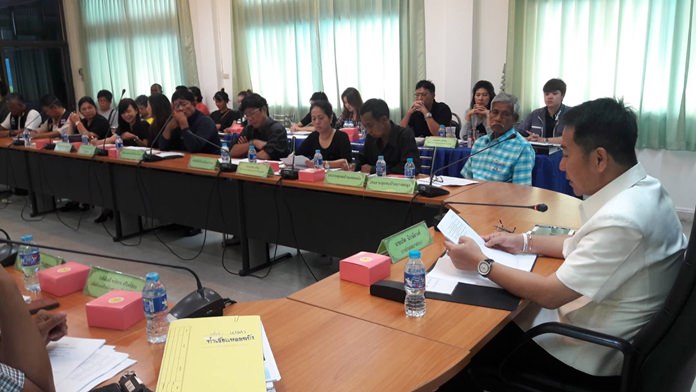 Fishermen and boat operators plead their case for compensation for financial damage caused by the expansion of Laem Chabang Port.