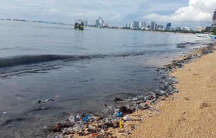 The government has chosen Pattaya as the place to start a new push to control water pollution in tourism destinations following this high-profile sewage spill in July.