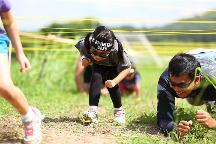 Children and adults found different ways to negotiate the obstacles.