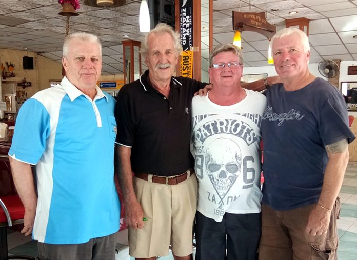 (From left) Selwyn Wegner, William Macey, Wayne Cotterell and Paul Hack.