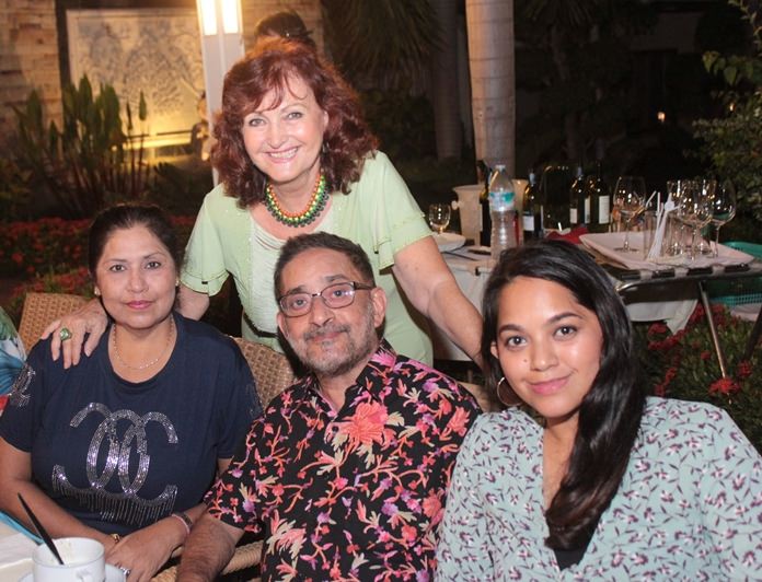 Elfi’s family in Thailand, Malwinder, Marlowe and Marisa Malhotra.