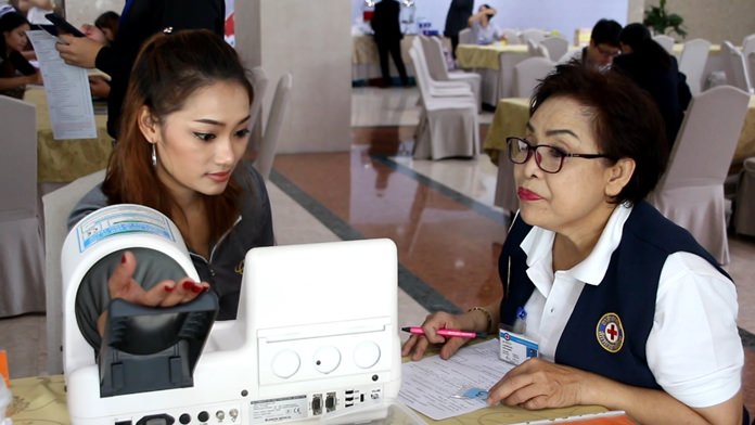 Bangkok Pattaya Hospital and the Queen Savang Vadhana Memorial Hospital kicked off their ninth year of blood drives.