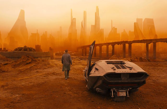 This image shows a scene from “Blade Runner 2049.” (Warner Bros. Pictures via AP)