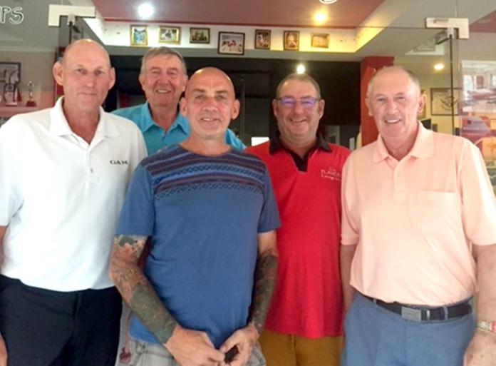 Lloyd Shuttleworth, Eddy Beilby, Howard Bland, Mick Beresford and Pat Regan.