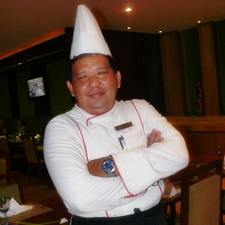 Never trust a skinny chef - the well proportioned Chef Tung.