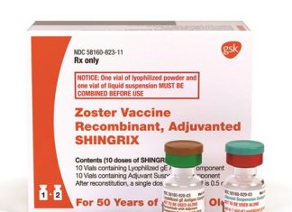 On Friday, Oct. 20, 2017, the Food and Drug Administration approved the Shingrix vaccine to prevent painful shingles in people aged 50 or older. (GlaxoSmithKline via AP)