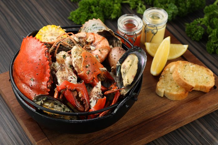 Delicious black crab menu options at Hilton Pattaya.