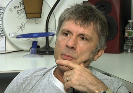 British musician Bruce Dickinson is shown in this Sept. 1, 2015 file photo. (AP Photo/Bruce Barton)