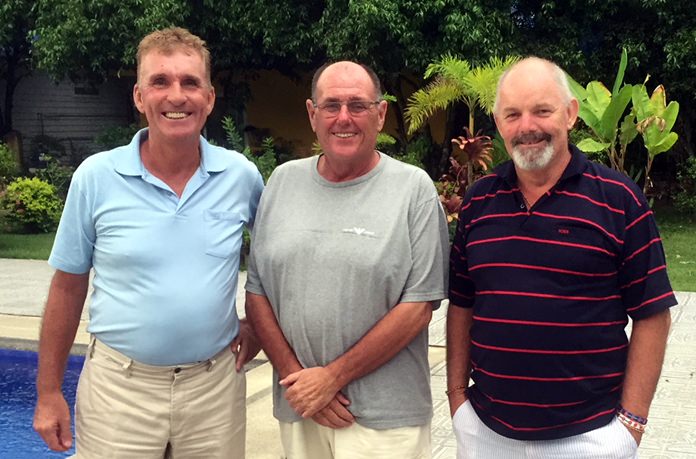 (From left) Neil Harvey, Stan Rees and Brett Gale.