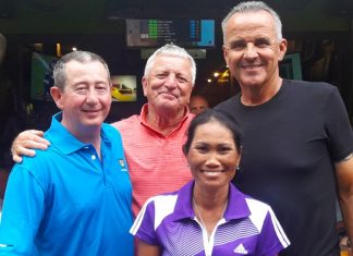 Hole in one Pete with J.P., Butch and David Rose.