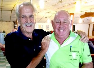 William Macey (left) with Capt. Bob.