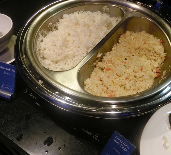 Two styles of rice.
