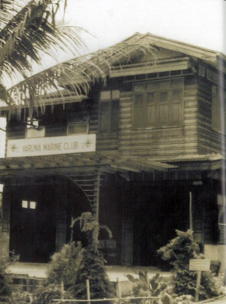 (Above) The modern Royal Varuna and (below) the first clubhouse located at Bali Hai when Pattaya was no more than a sleepy fishing village.