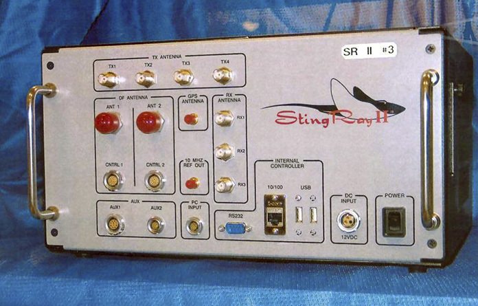 This undated file photo provided by the U.S. Patent and Trademark Office shows the StingRay II, a cellular site simulator used for surveillance purposes manufactured by Harris Corporation, of Melbourne, Fla. (U.S. Patent and Trademark Office via AP, File)