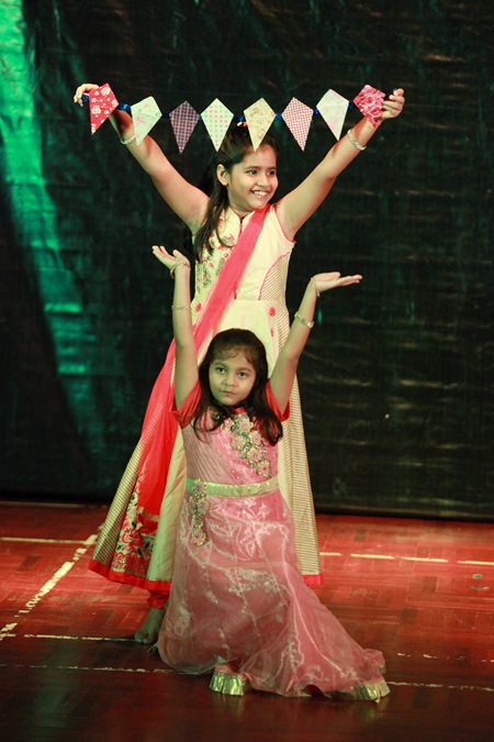 Two Primary students from GIS were among the Diwali dancers.