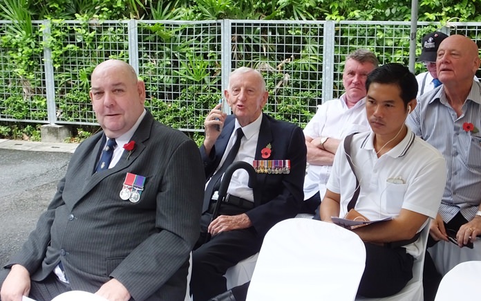 RBL Secretary Bert Elson (left) and WWII veteran Archie Dunlop (behind), the Legion’s oldest member at 95.