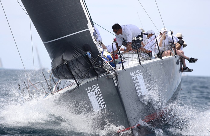 Mandrake heads downwind at the 2017 King’s Cup Regatta.