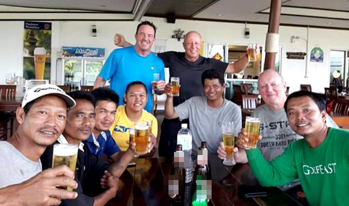 Climbers and guides: John McHugh, Jez Lees, Bob Newell, Kum, Uan, Jo, Mi and Ton.