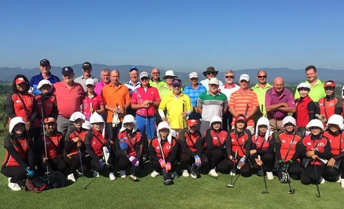Outback golfers on tour in Kanchanaburi.