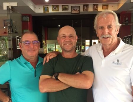 Mark Watkins with Mick Beresford and William Macey.