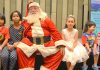 Santa also took time to greet several children from the audience and wish them a Merry Christmas.