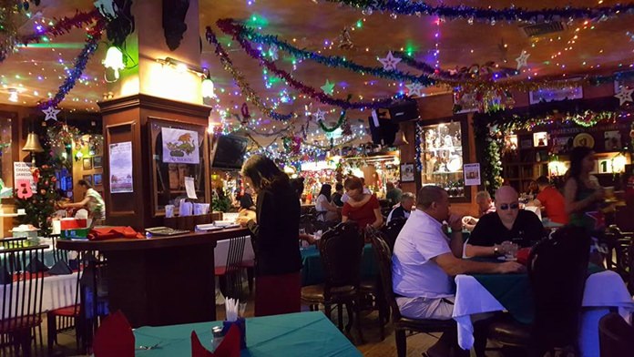 At Jamesons Irish Pub, landlord Kim Fletcher put on a Christmas spread befitting the occasion.