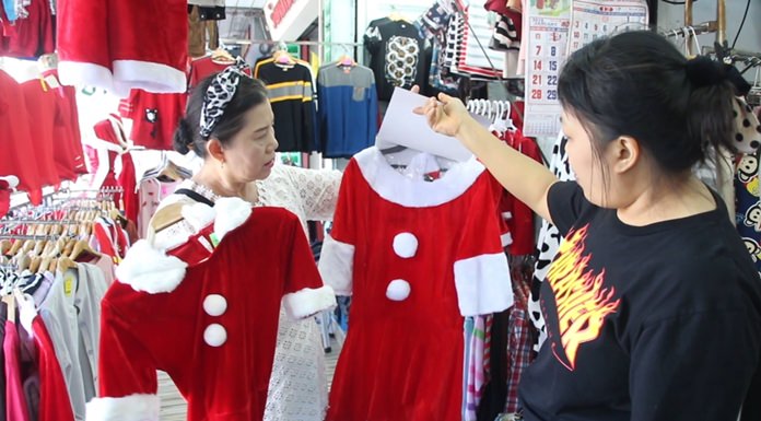 Sales were brisk for Santa costumes.