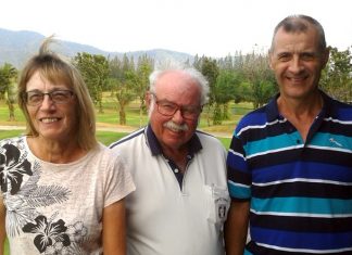 Carole & Richard Kubicki with Dave Richardson.