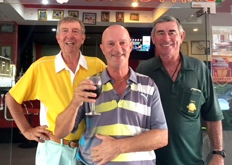 Nick Shaw (centre) with Eddie Beilby and Tim Knight.