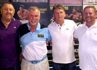 From left: Keith Woolley, Dennis Scougall, John Hughes and Mark Potton.