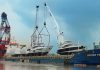 The largest yacht unloading in Southeast Asia.