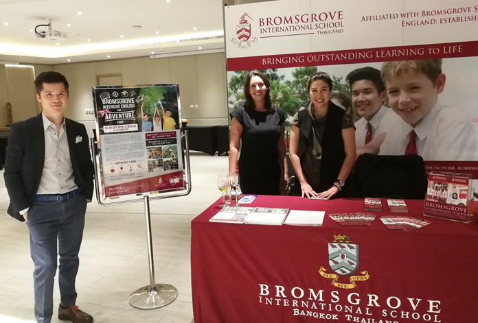 Howard Wu, Head of Marketing and Business Development, Mrs. Rebecca Owens, Assistant Secondary Principal (Academic), Jeeranut Kaewlalai - Marketing Manager.