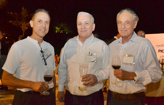 (L to R) Matthe Van Dam, Affiliated, David R. Nardone, WHA Group Executive Industrial and International, and Richard J. Piliero, Regional Executive of Fina Port.